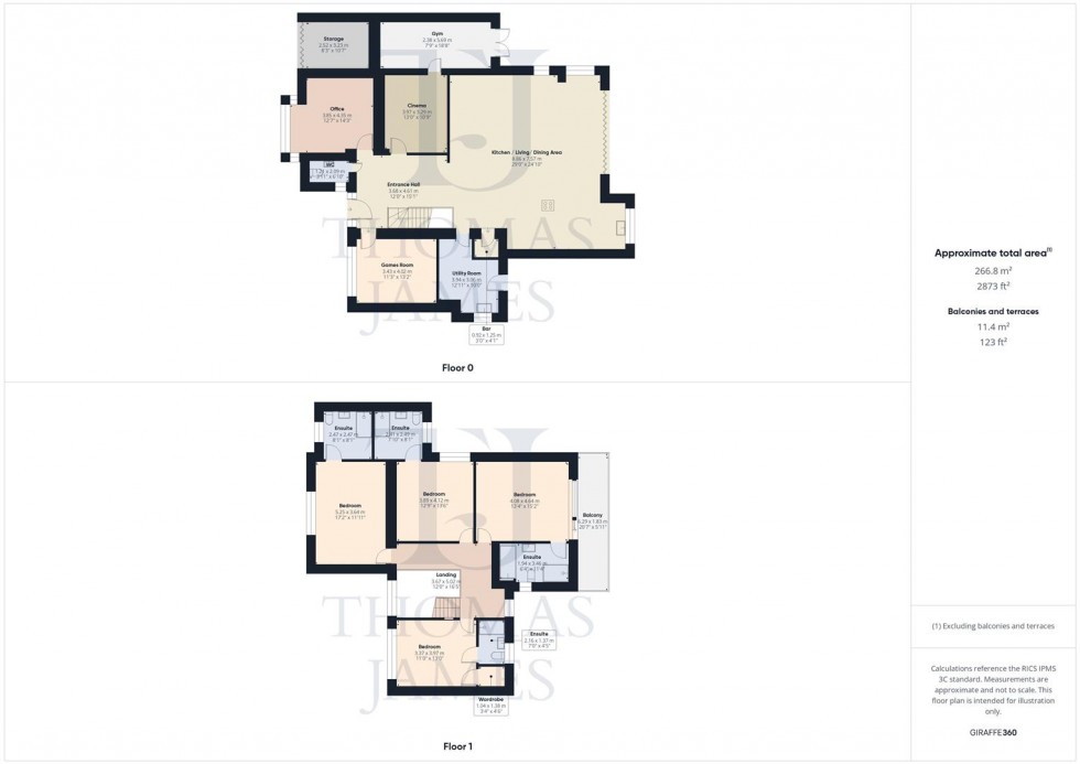 Floorplan for Kirk Lane, Ruddington, Nottingham