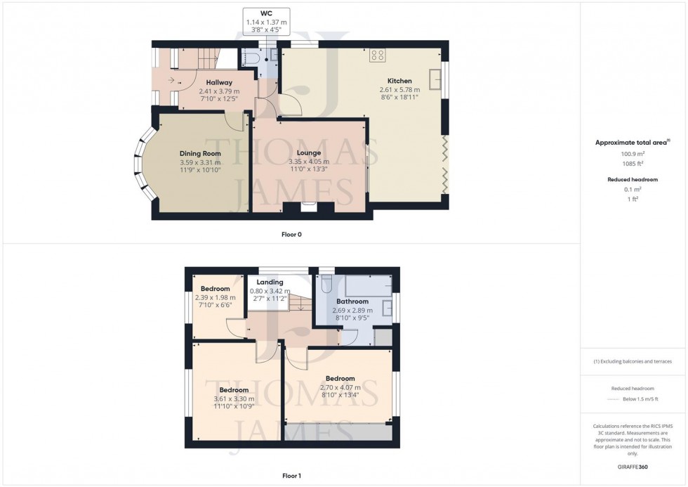 Floorplan for Easthorpe Street, Ruddington, Nottingham
