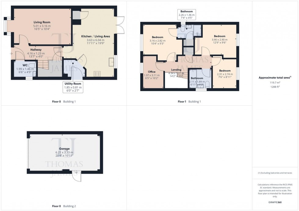 Floorplan for Autumn Road, Cotgrave, Nottingham