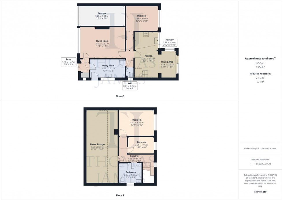 Floorplan for Boxley Drive, West Bridgford, Nottingham