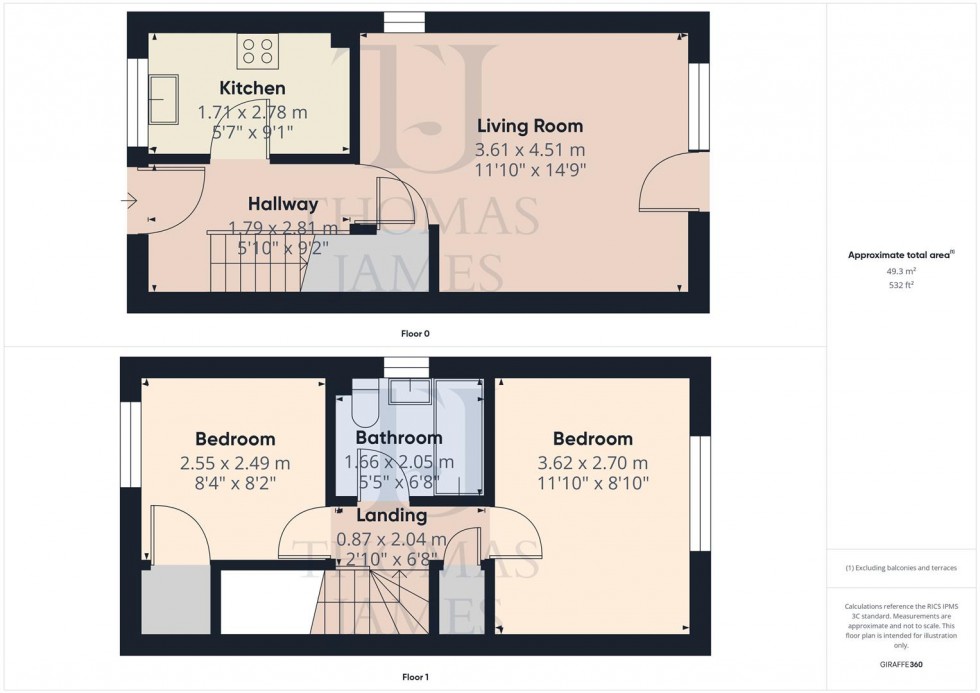 Floorplan for Sheepfold Lane, Ruddington