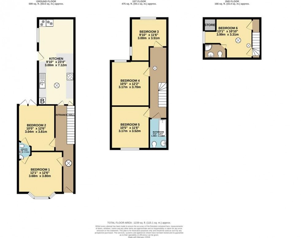 Floorplan for Wellington Square, Nottingham