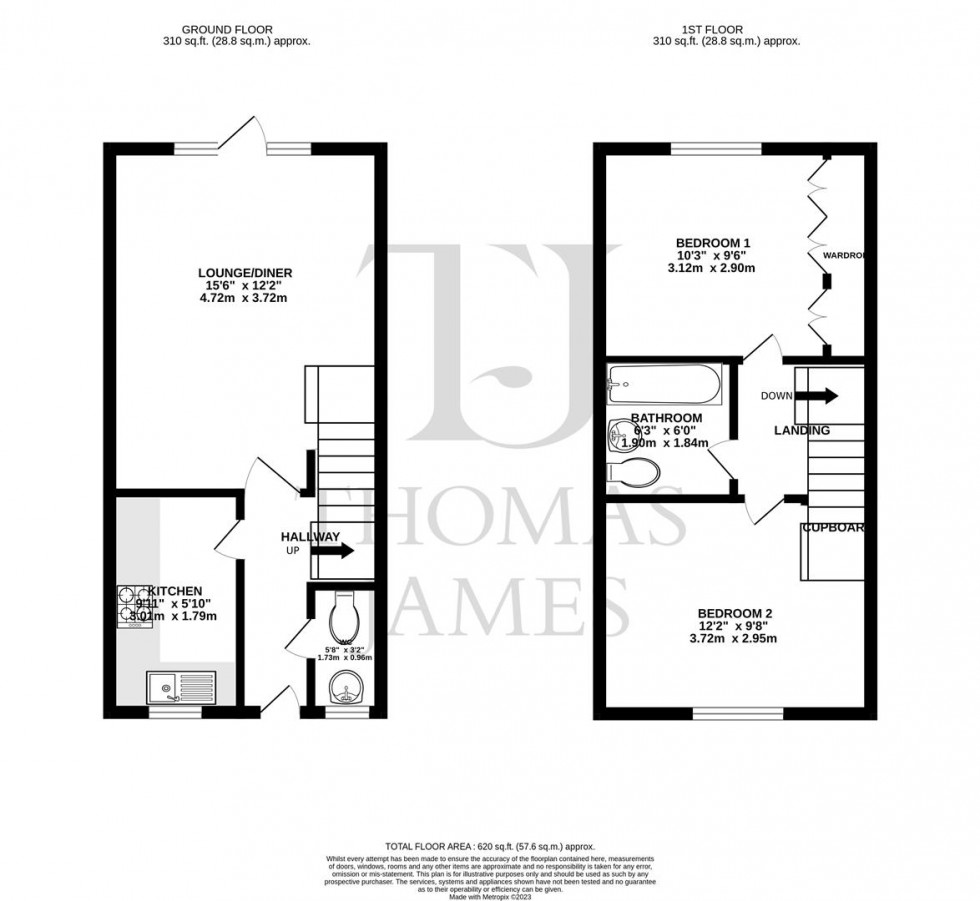 Floorplan for Woodhouse Gardens, Rudddington