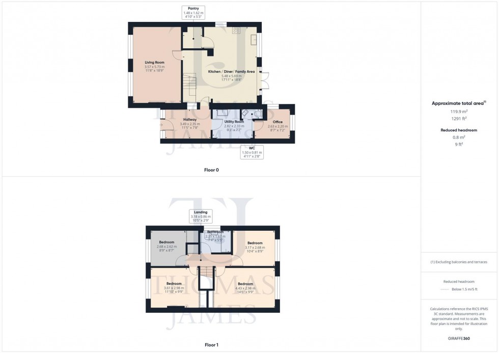 Floorplan for Foxhill, Cotgrave, Nottingham