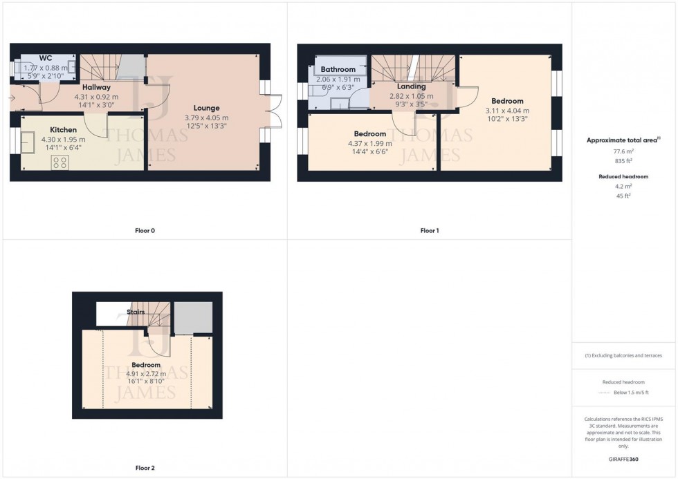 Floorplan for Wilford Road, Ruddington, Nottingham