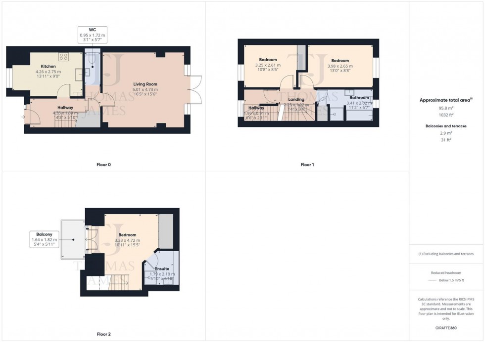 Floorplan for Halfpenny Walk, Wilford. Nottingham