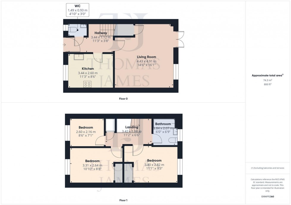 Floorplan for Hallam Drive, Radcliffe-On-Trent, Nottingham