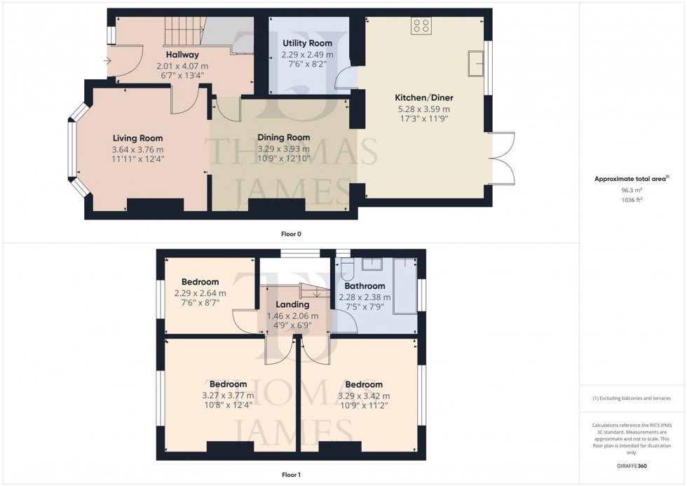Floorplan for South Road, West Bridgford, Nottingham