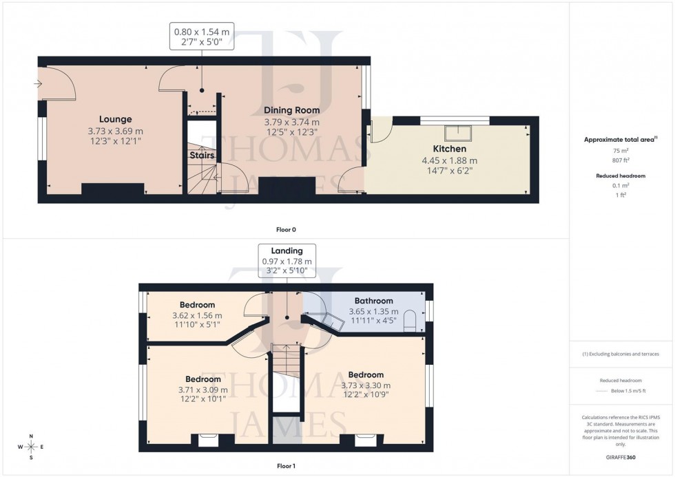 Floorplan for Camelot Street, Ruddington, Nottingham