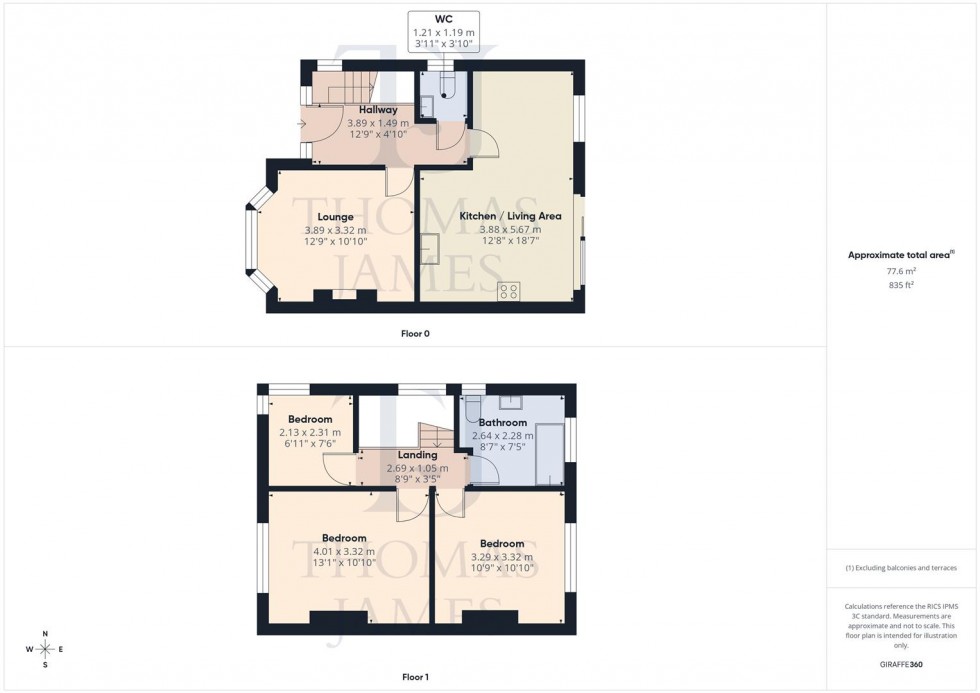 Floorplan for Ruddington Lane, Wilford, Nottingham