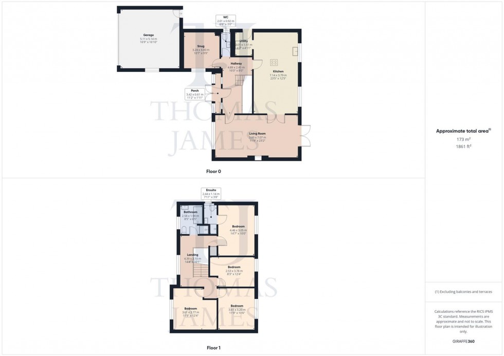 Floorplan for High Meadow, Tollerton, Nottingham