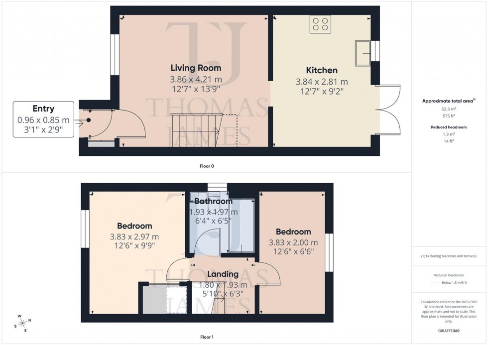Floorplan for Gripps Common, Cotgrave, Nottingham