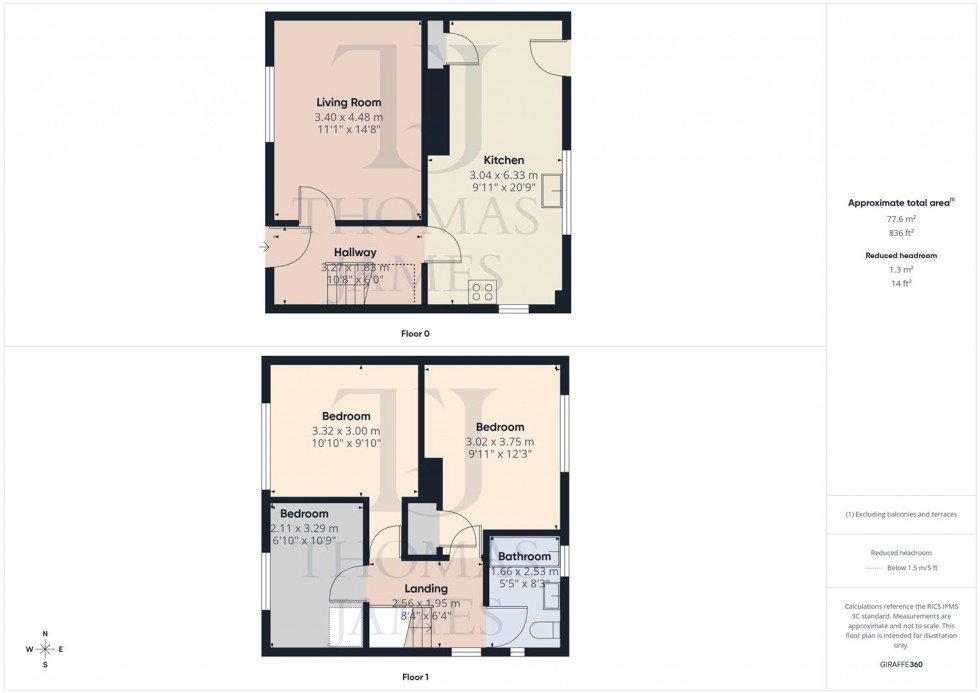 Floorplan for Cartbridge, Cotgrave, Nottingham