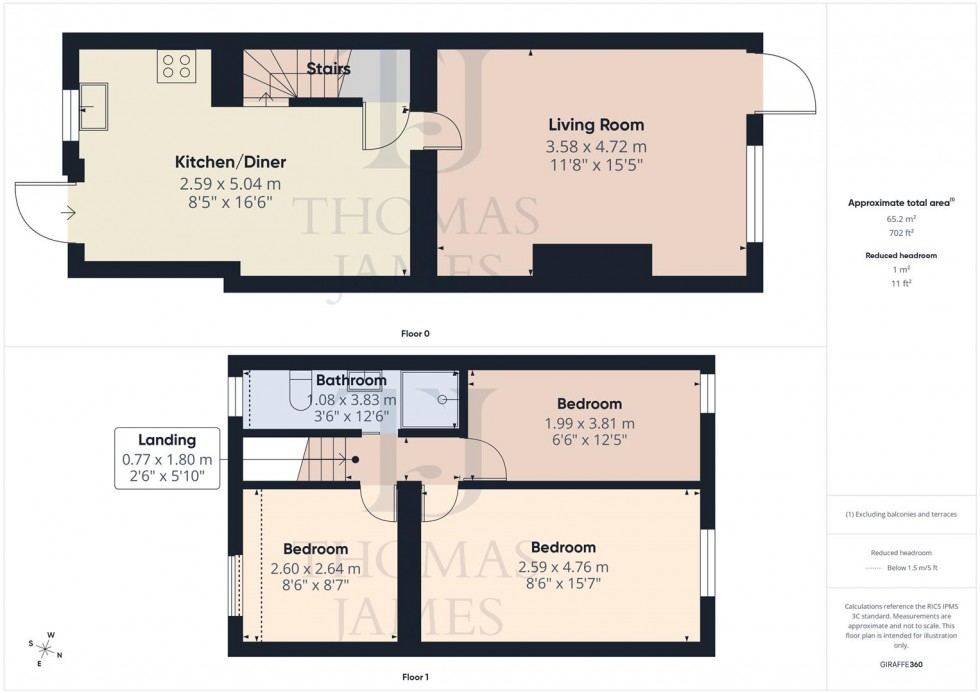 Floorplan for Easthorpe Street, Ruddington, Nottingham