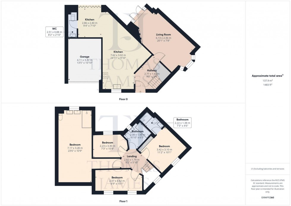 Floorplan for Harvest Drive, Cotgrave, Nottingham