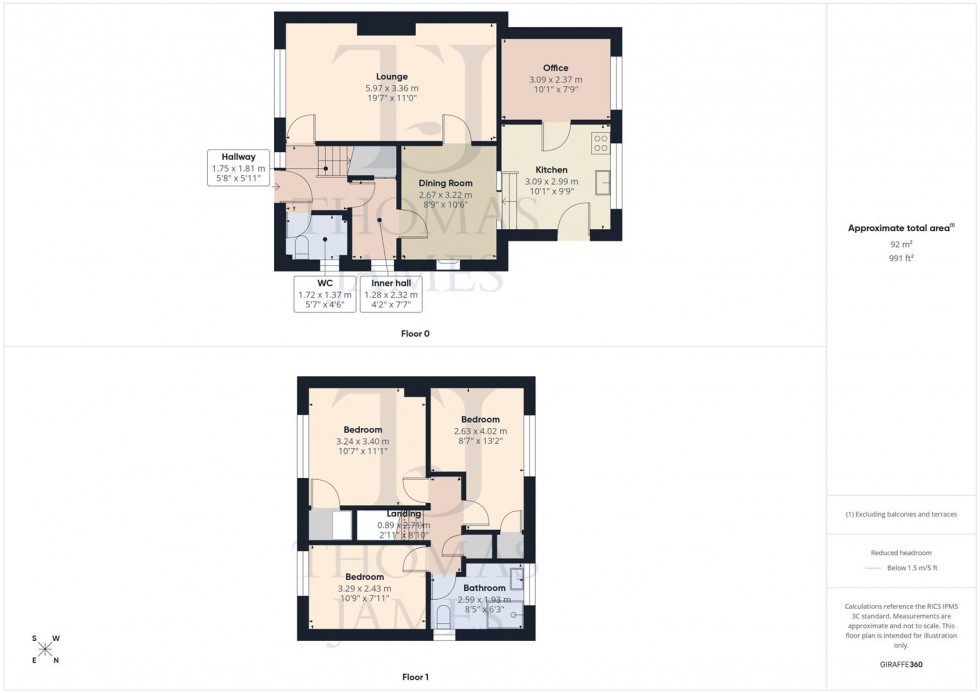 Floorplan for Summerwood Lane, Nottingham