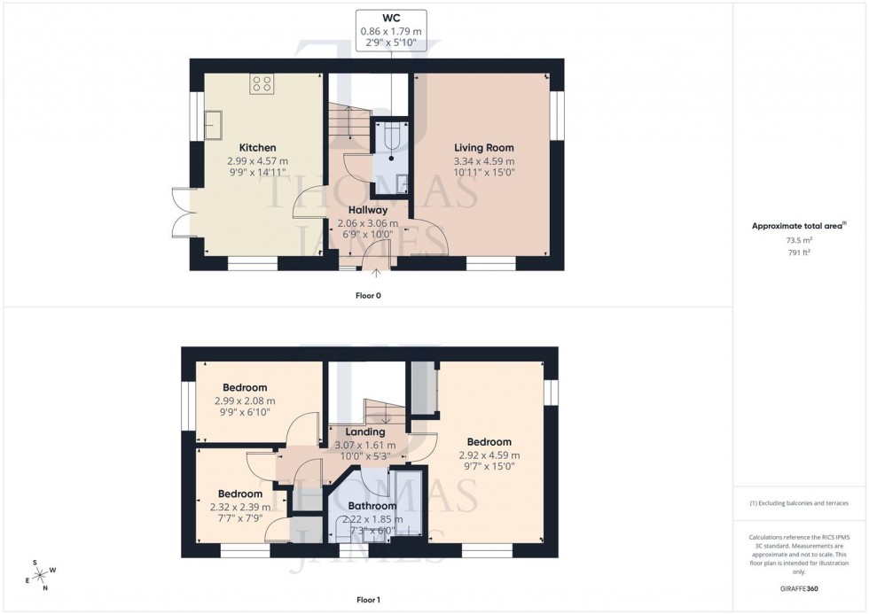 Floorplan for Daisy Court, Ruddington, Nottingham