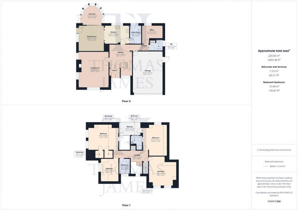Floorplan for 18 The Limes, Manor Park, Ruddington, Nottingham