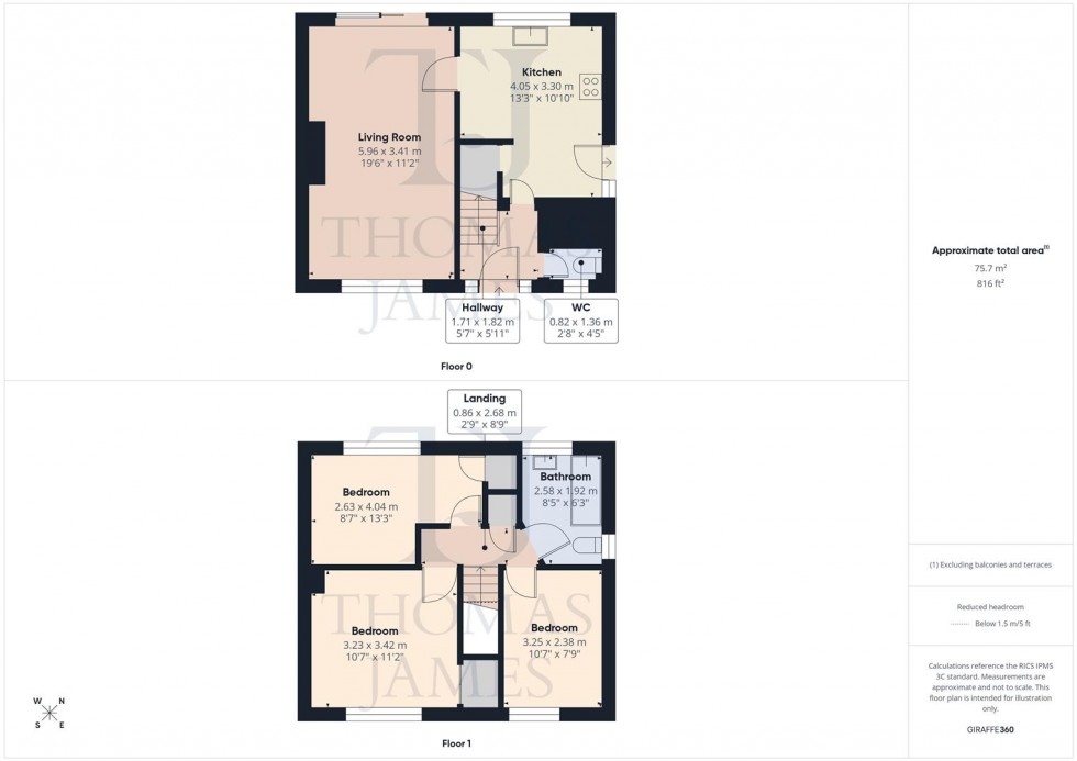 Floorplan for Meadowvale Crescent, Clifton, Nottingham
