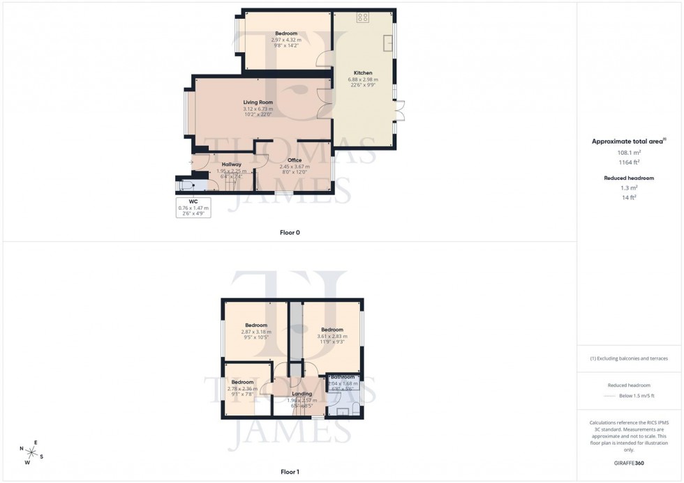 Floorplan for Ash Lea Close, Cotgrave, Nottingham