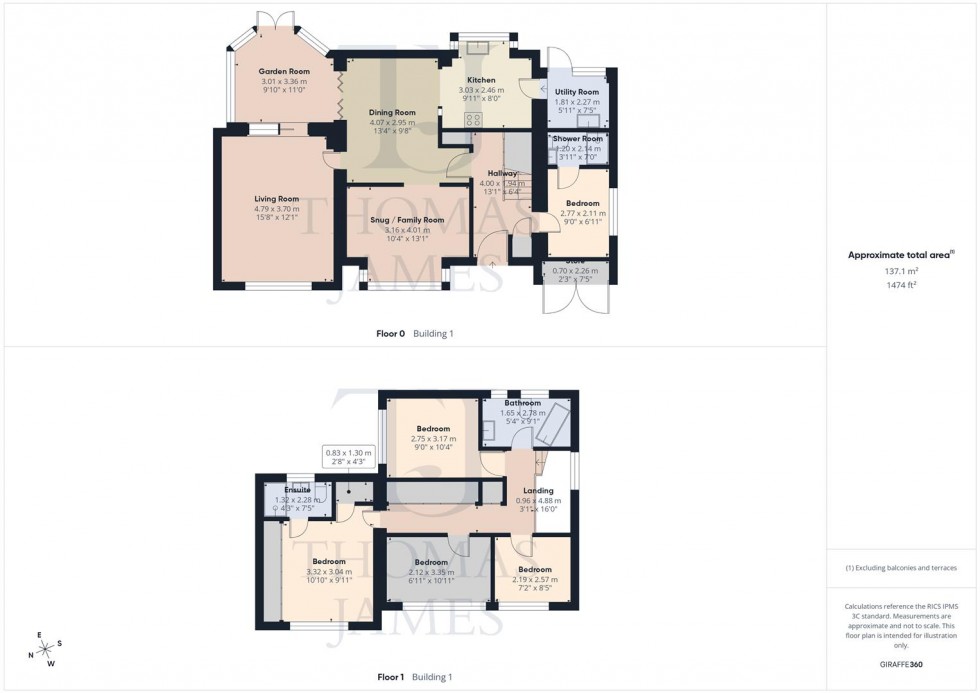 Floorplan for Hoe View Road, Cropwell Bishop, Nottingham