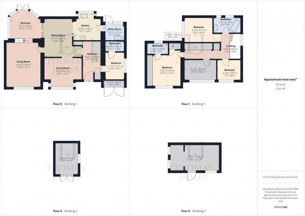 Floorplan for Hoe View Road, Cropwell Bishop, Nottingham