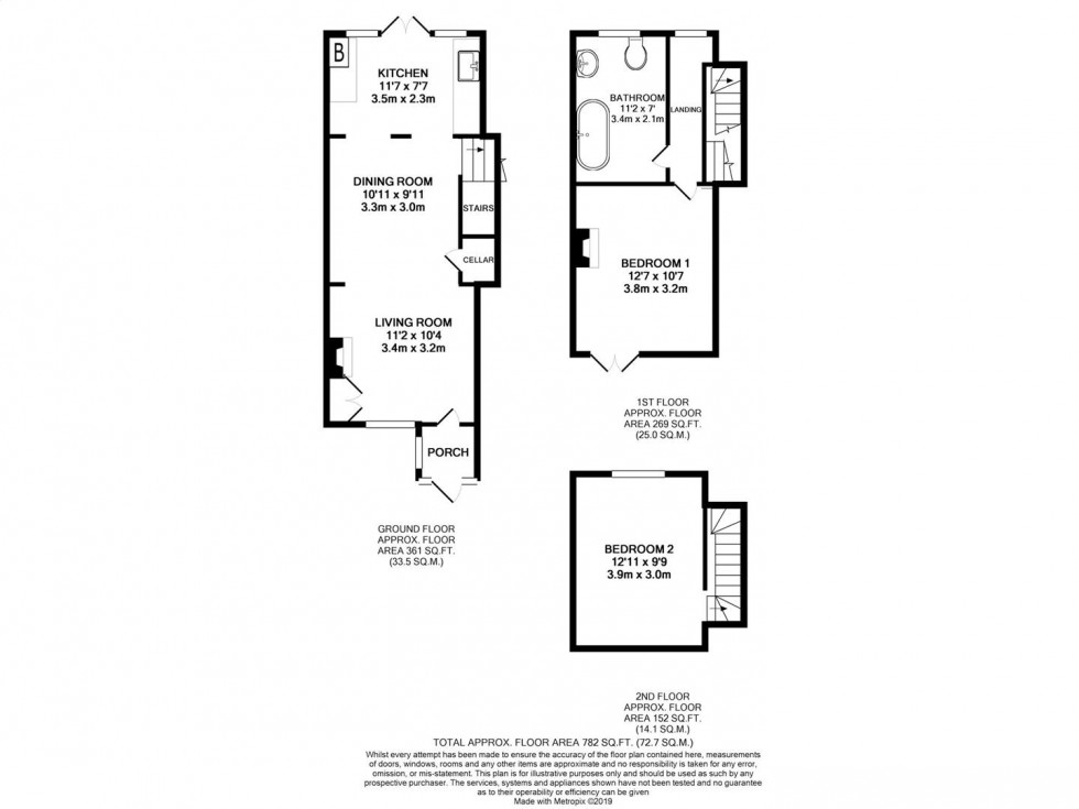 Floorplan for Fuller Street, Ruddington,