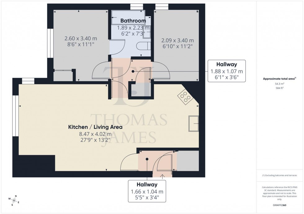 Floorplan for Candleby Lane, Cotgrave, Nottingham