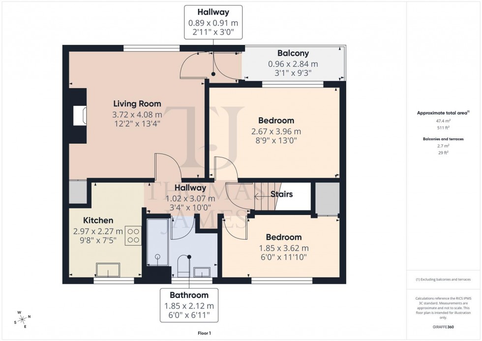Floorplan for The Glen, Clifton, Nottingham