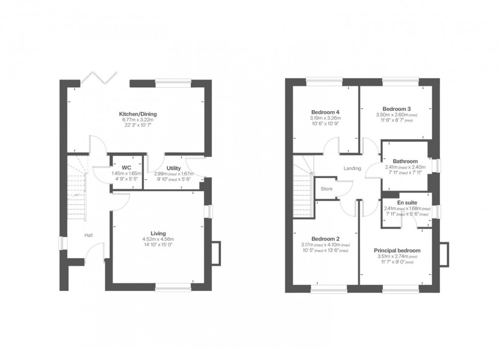 Floorplan for Home 33, Sylvan, Loughborough Road, Ruddington