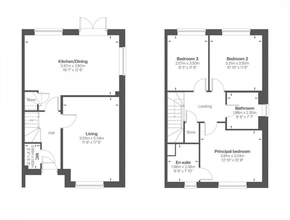 Floorplan for Home 28, Sylvan, Loughborough Road, Ruddington, Nottingham