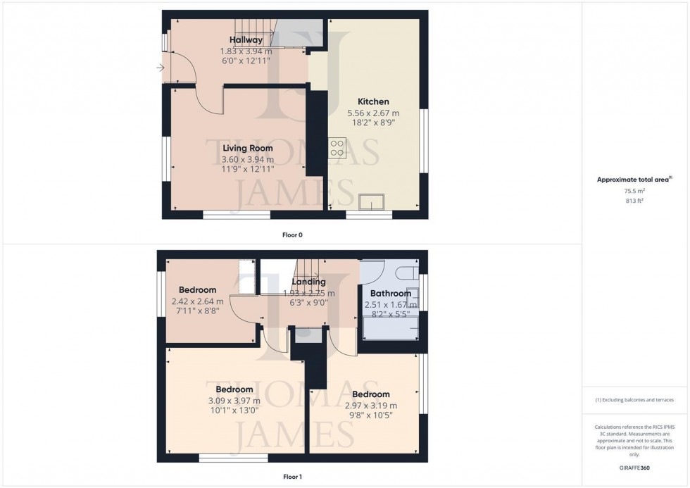 Floorplan for Ringleas, Cotgrave, Nottingham