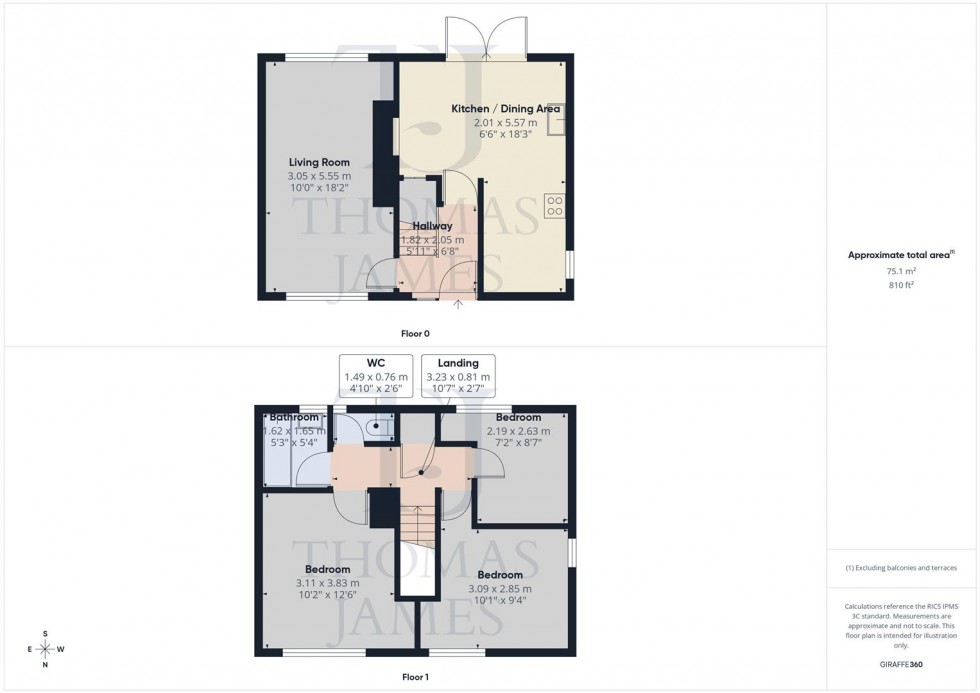 Floorplan for Colston Gate, Cotgrave, Nottingham