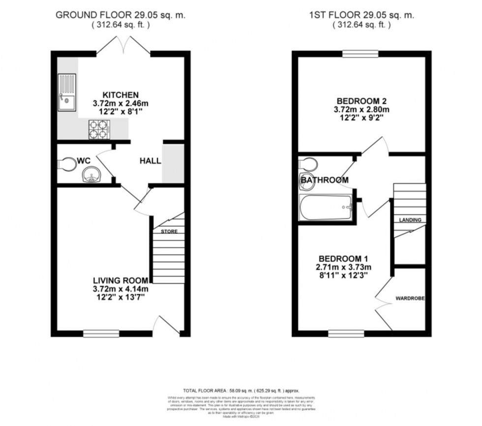 Floorplan for Pasture Grove, Collingham, Newark