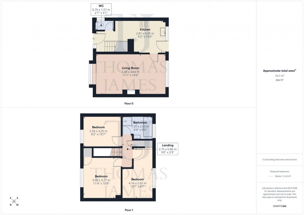 Floorplan for Bournmoor Avenue, Clifton Nottingham