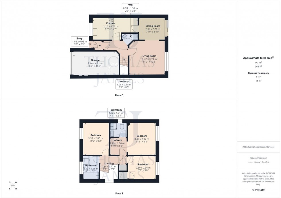 Floorplan for Patterdale Close, Gamston, Nottingham