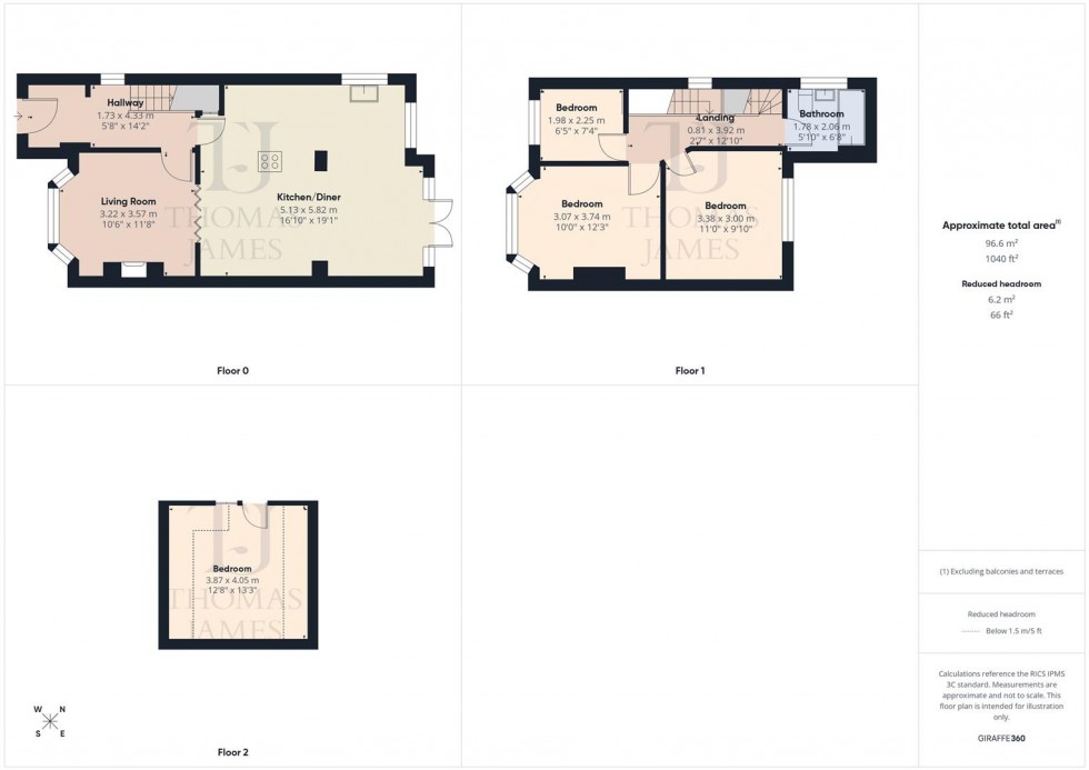 Floorplan for Ashworth Avenue, Ruddington, Nottingham