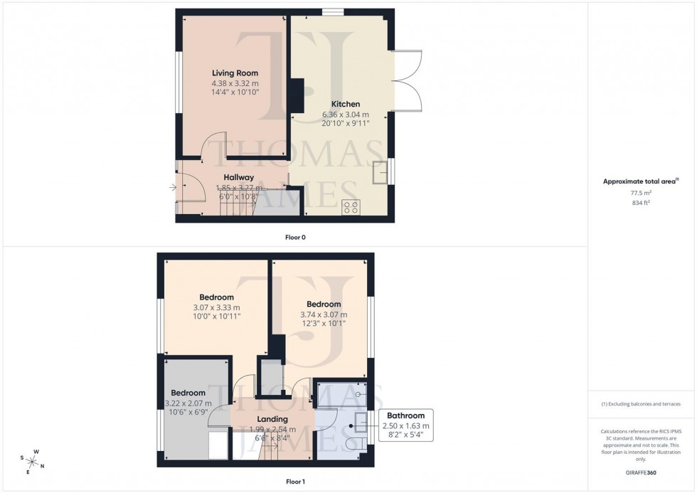 Floorplan for Briargate, Cotgrave, Nottingham