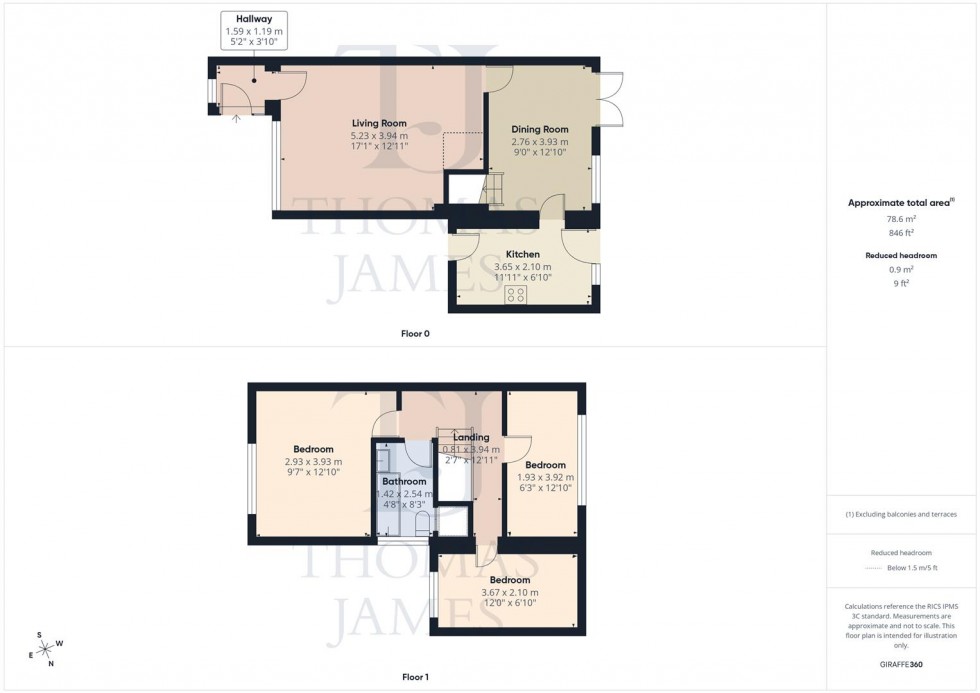 Floorplan for Cooper Close, Cropwell Bishop, Nottingham