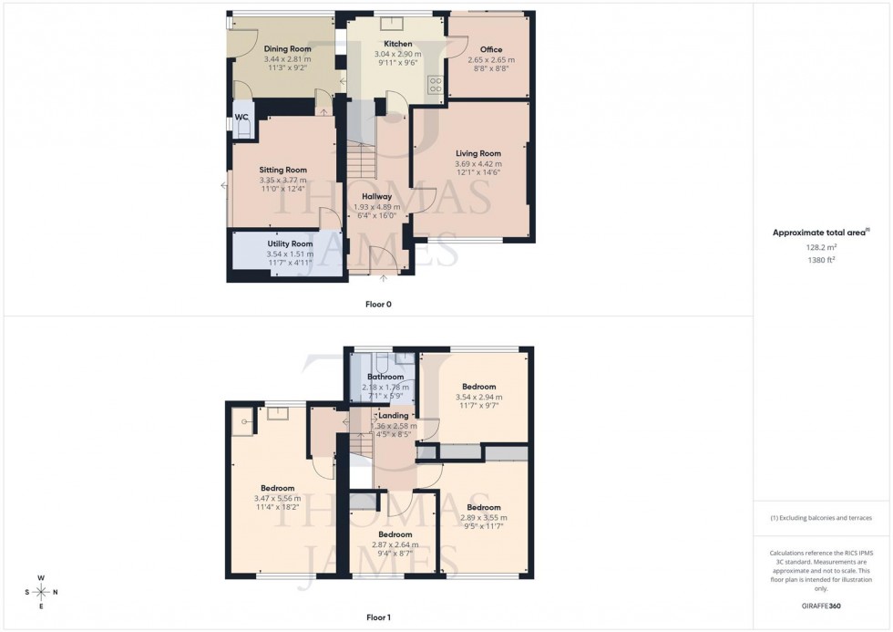Floorplan for Sutton Gardens, Ruddington