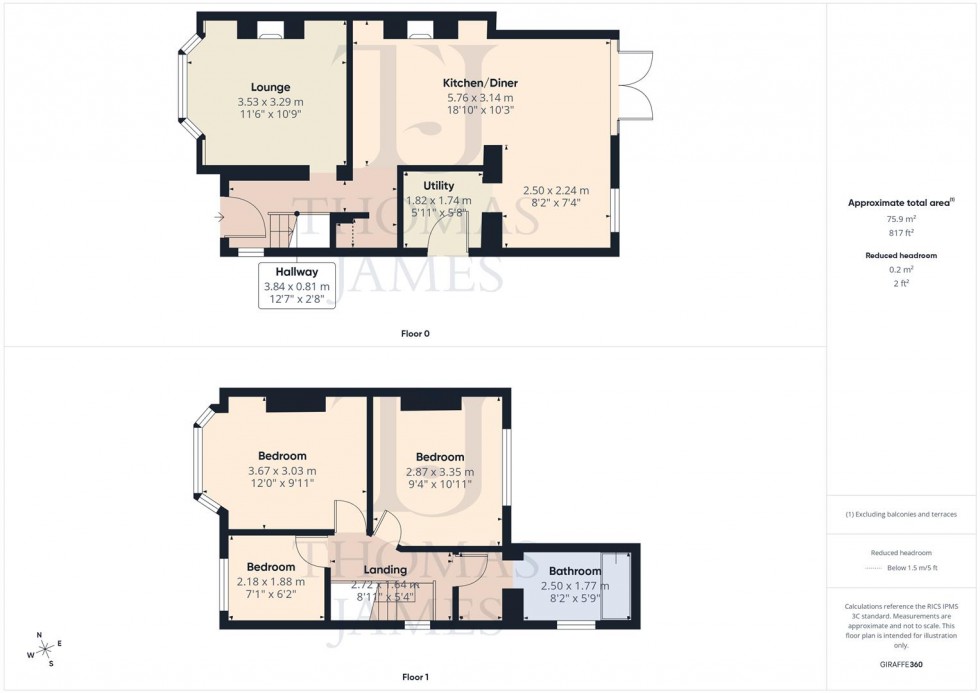 Floorplan for Abingdon Drive, Ruddington, Nottingham