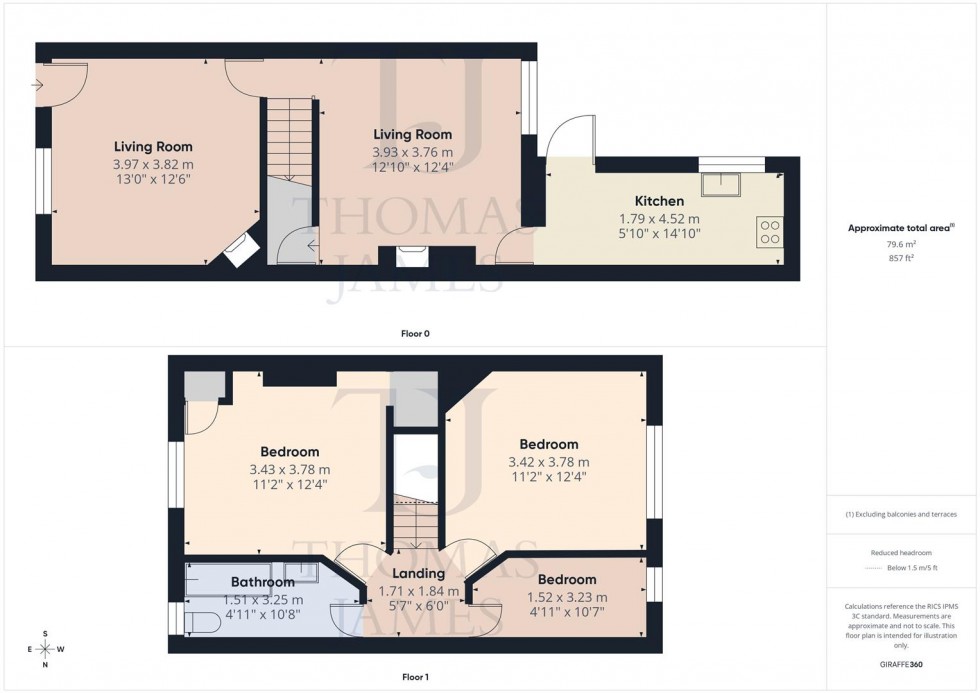 Floorplan for Bradmore Avenue, Ruddington, Nottingham