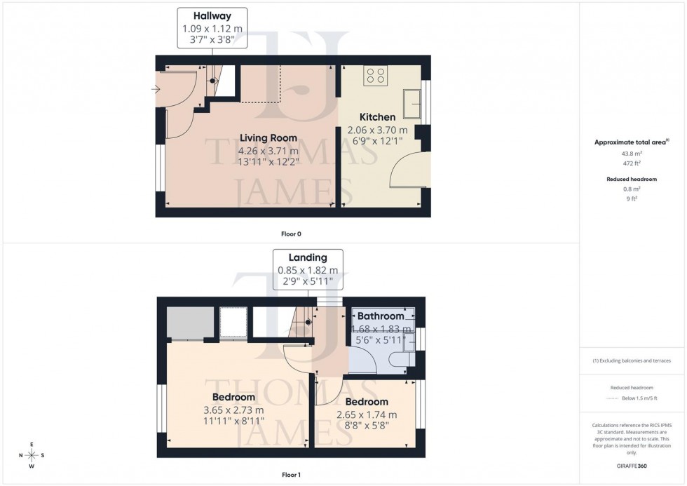 Floorplan for Samson Court, Ruddington, Nottingham