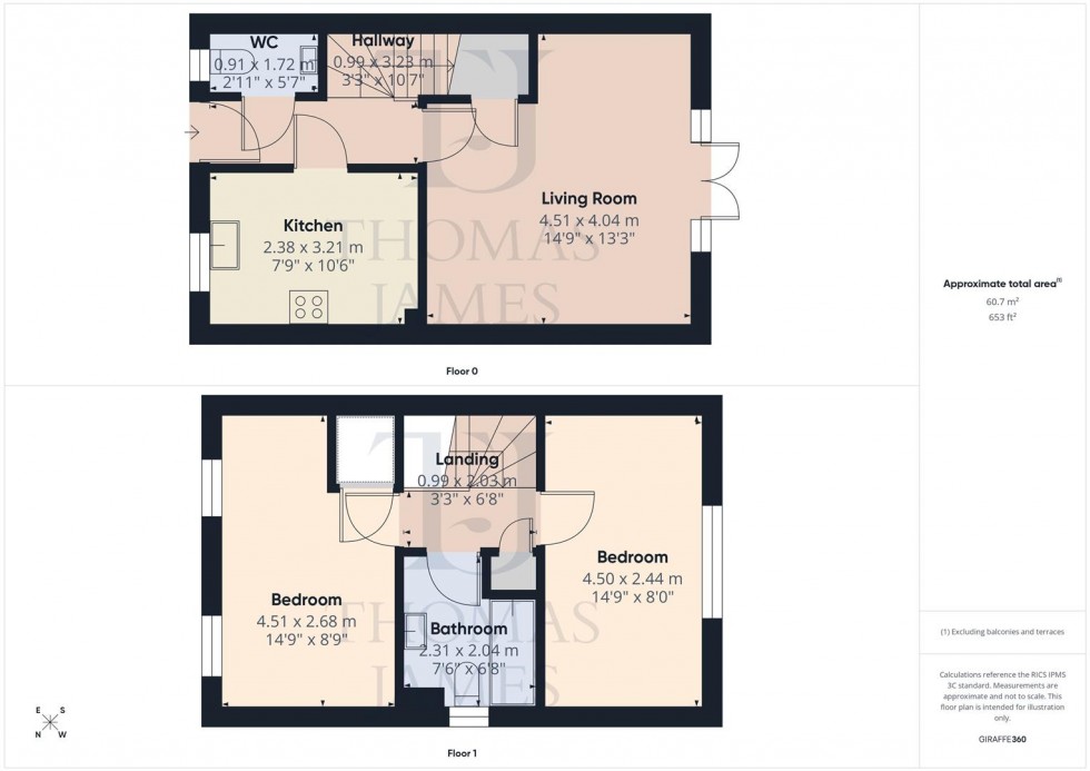 Floorplan for Tongue Way, Ruddington