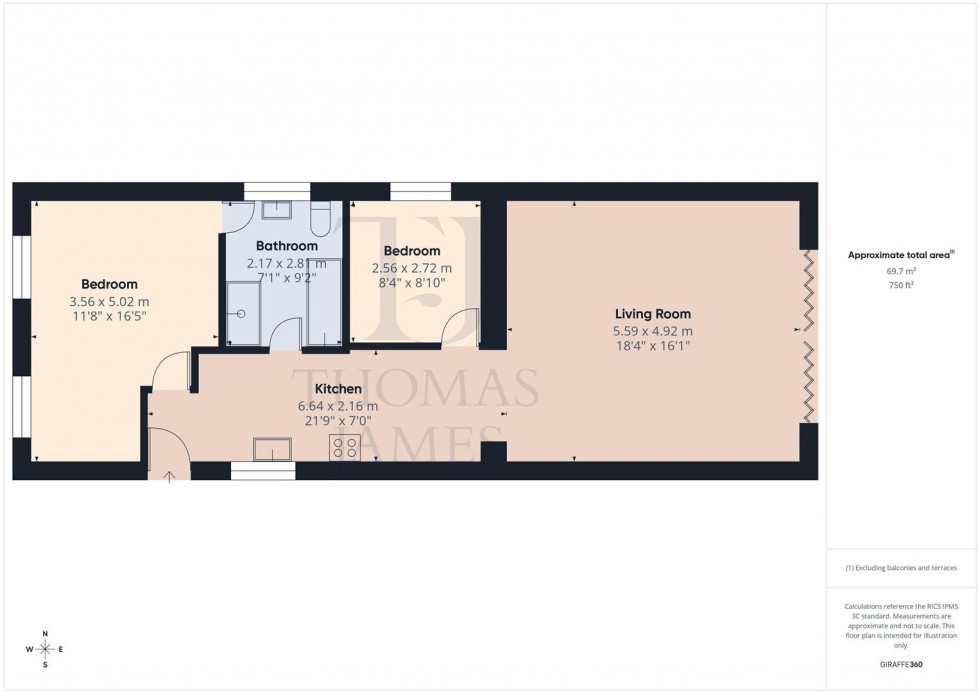 Floorplan for Lyons Close, Ruddington, Nottingham