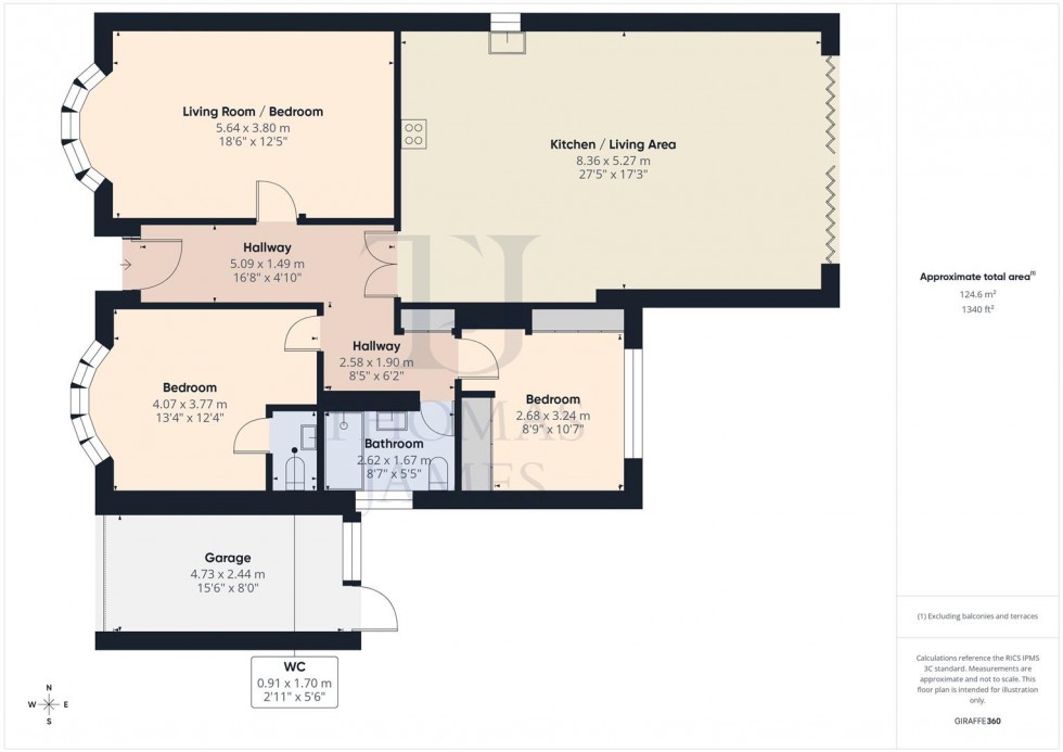 Floorplan for Flawforth Avenue, Ruddington, Nottingham