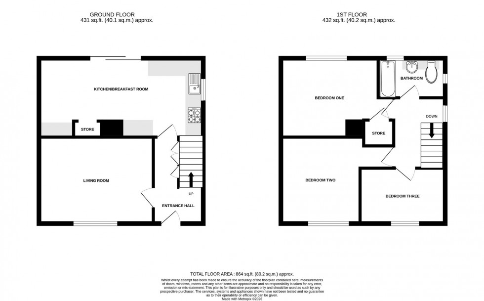 Floorplan for Cloverdale, Cotgrave, Nottingham