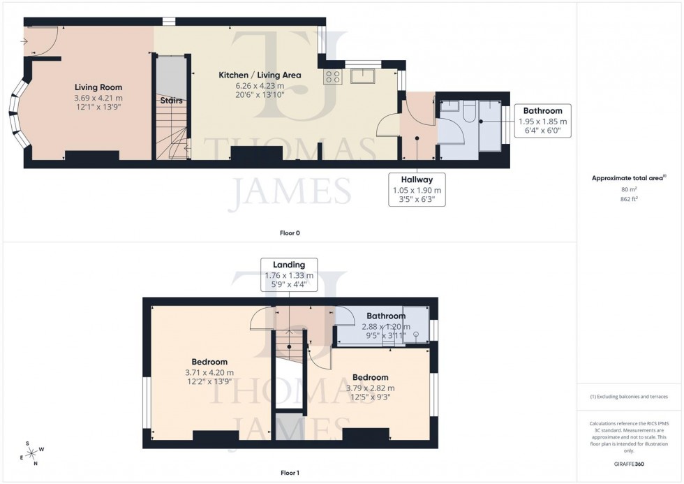Floorplan for Wilford Road, Ruddington, Nottingham