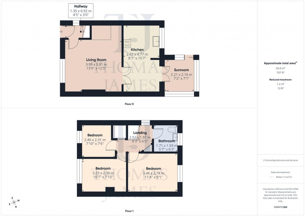 Floorplan for Wesley Way, Ruddington, Nottingham