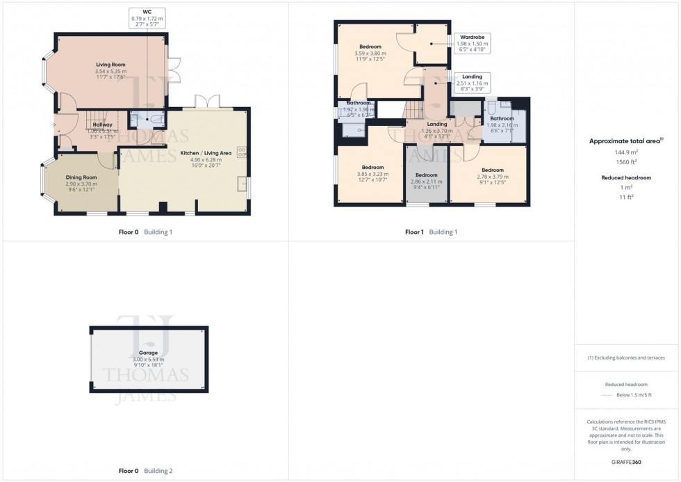 Floorplan for Willow Road, Cotgrave, Nottingham